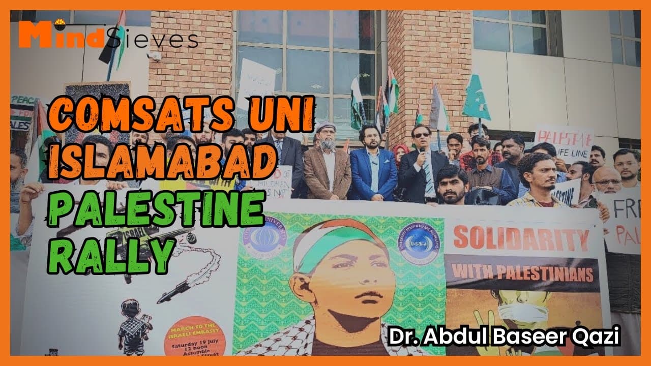 COMSATS Uni Islamabad Palestine Rally